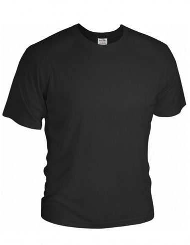 T-Shirt en Soie Col Rond inSilk Silkbasics Noir