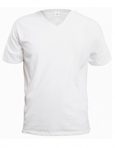 T-Shirt en Soie Col en V inSilk Silkbasics Blanc